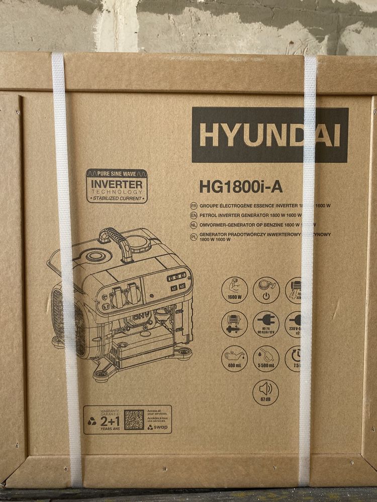 Інверторний генератор Hyundai HG 1800 i-A