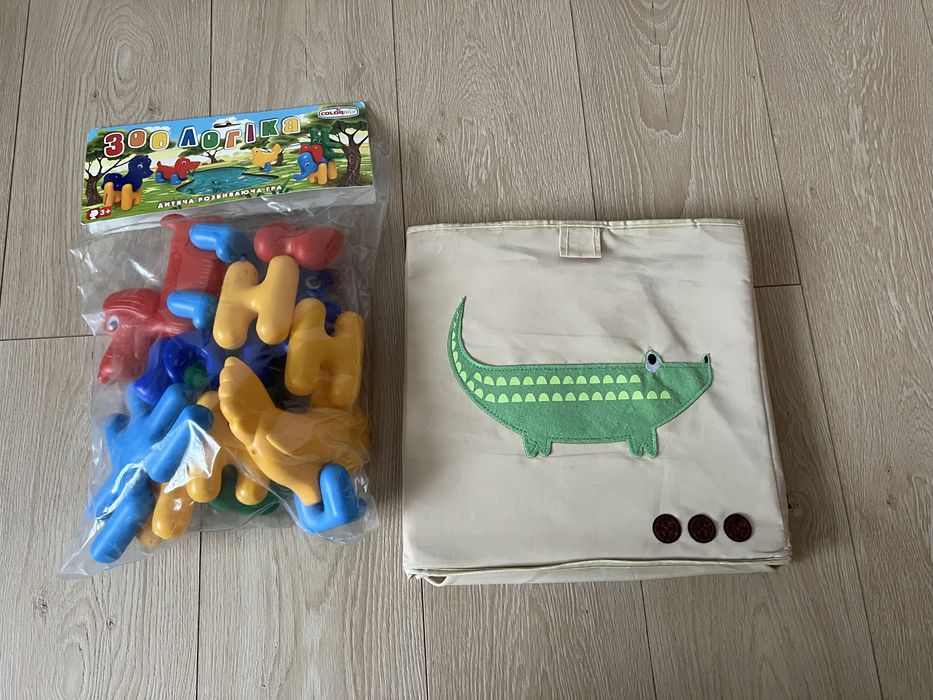 Ящик для іграшок, короб + звірятка