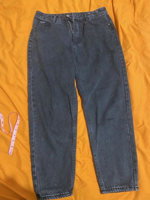 Джинси mom чорні