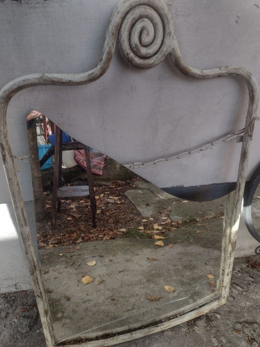 Lustra Ikea lustro w metalowej ramie prl