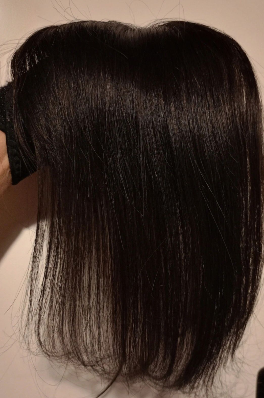 Długie dziewicze włosy topper z grzywką Dopinka clip-in naturalna tres