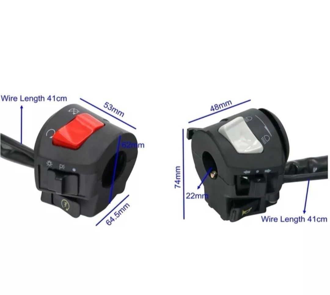 Interruptores / comutadores Universais para Motos / Motas ( NOVOS )