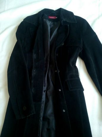 Elegancki płaszcz zamszowy na jesień /AUTOGRAF rozm. 40
