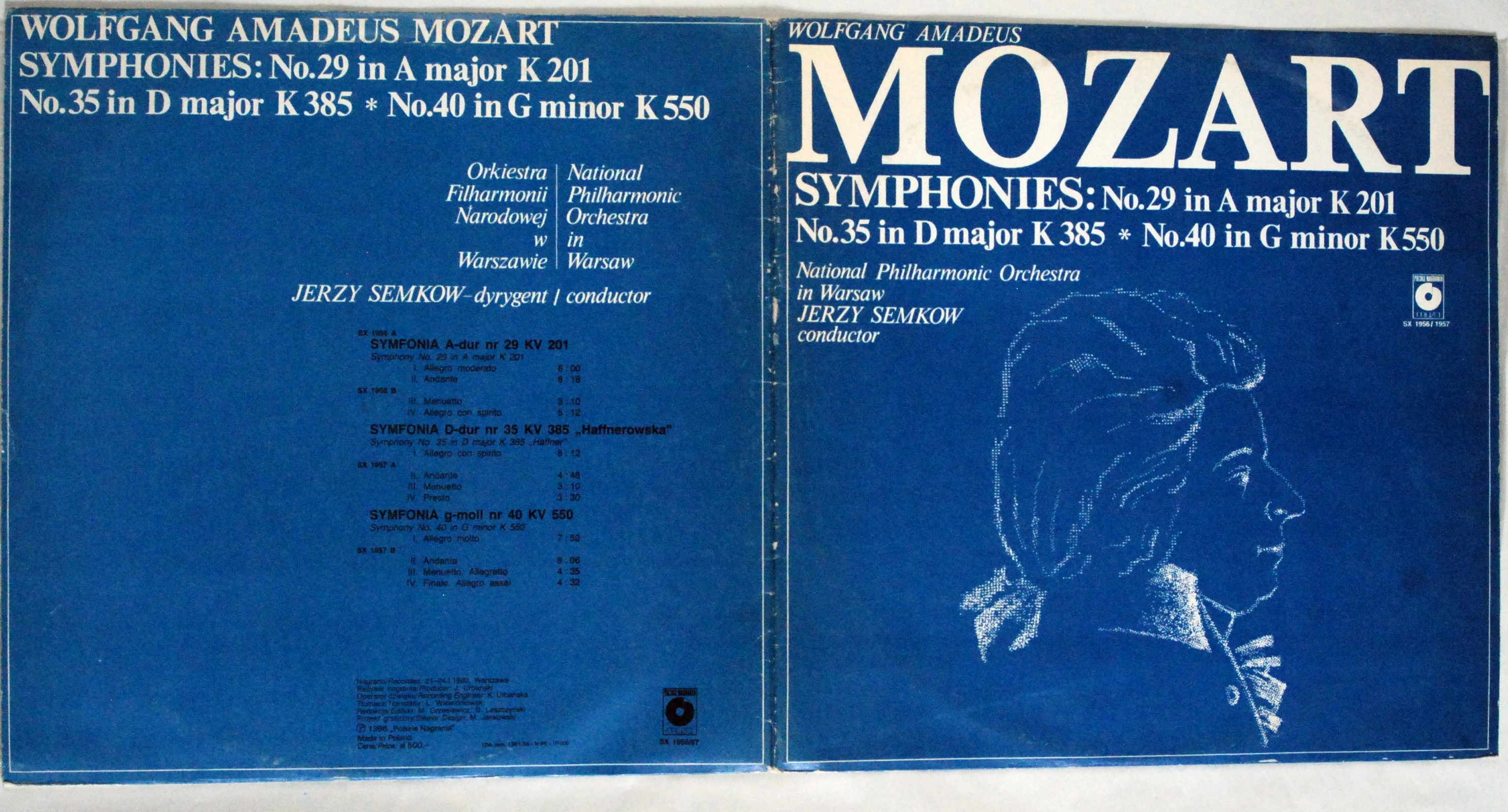 W. A. Mozart, J. Semkow - Symphonies No.29, 35, No.40 2LP s.EX-