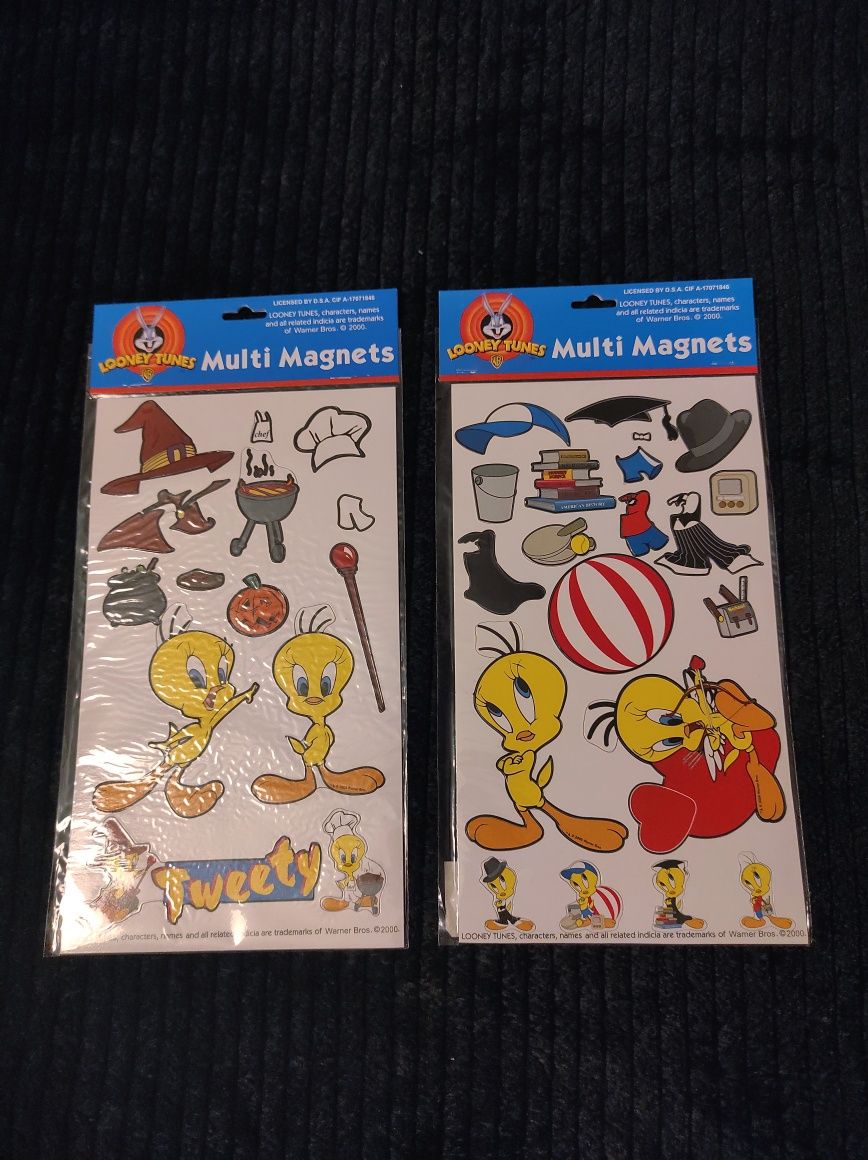 Magnesy na lodówkę Looney Tunes bajka ubieranka tweety ptaszek