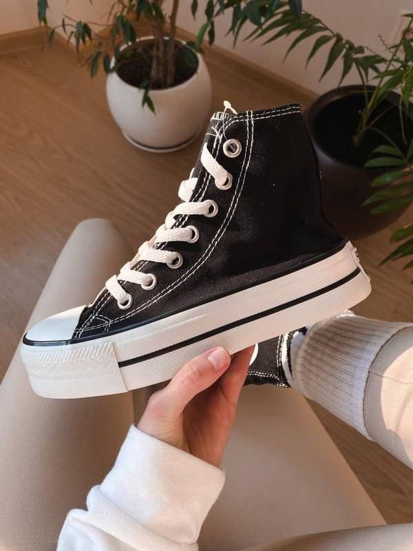 Стильні жіночі кеди на платформі Конверси 36-40 Converse