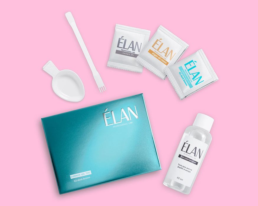 Краска для бровей Elan 01, 02 и 03