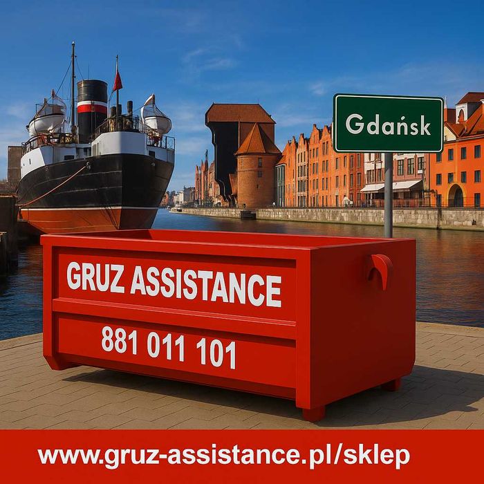 Gruz-assistance.pl -kontenery na gruz Sopot, Gdynia, Gdańsk od 1026 zł