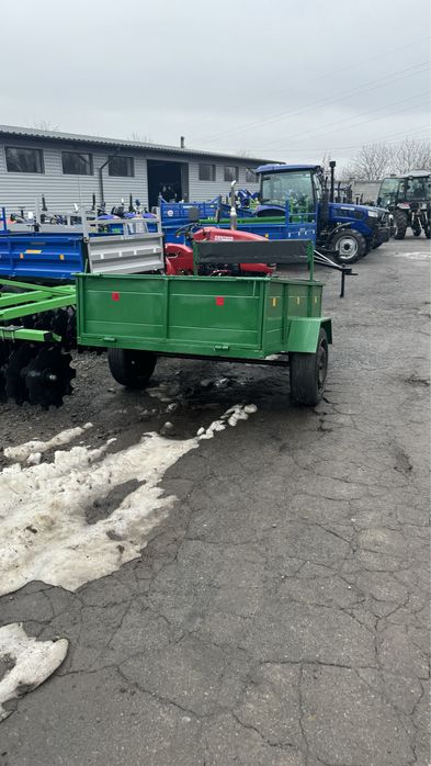 Пицеп до мотоблока зуб,8л.с,Прицеп до мині трактора,прицепчик