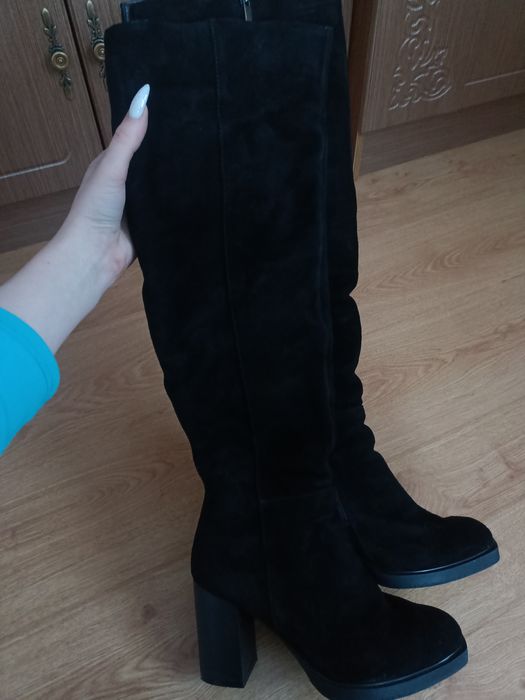 Замшеві ботфорти Зима/Весна