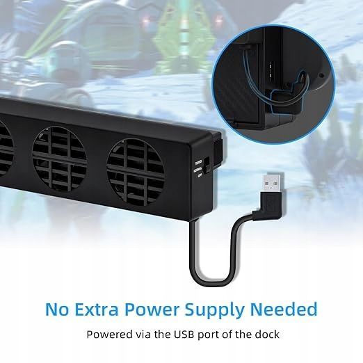 zewnętrzne chłodzenie do konsoli nintendo switch usb mcbazel dobe