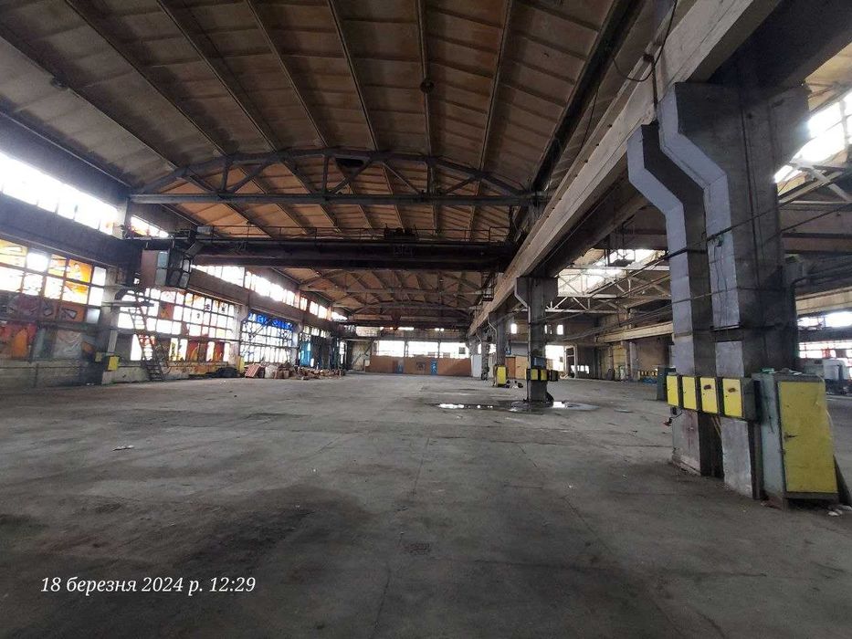 Виробн.-складське 3500м2, крани 10т, заїде фура, Н-10м, велика потужн.