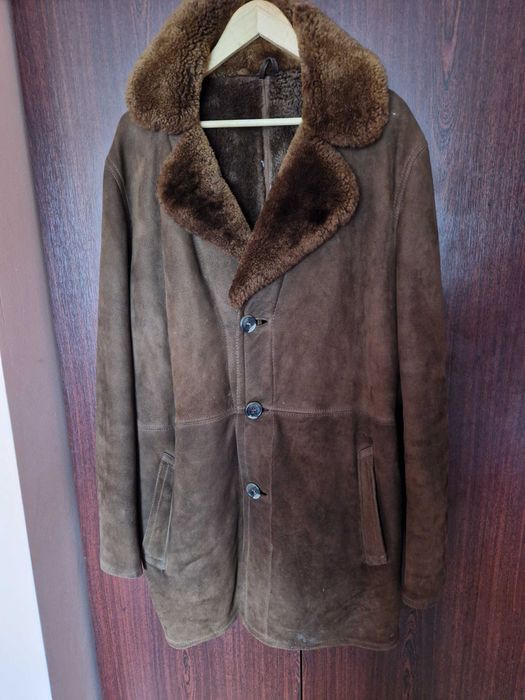 Kożuch męski długi