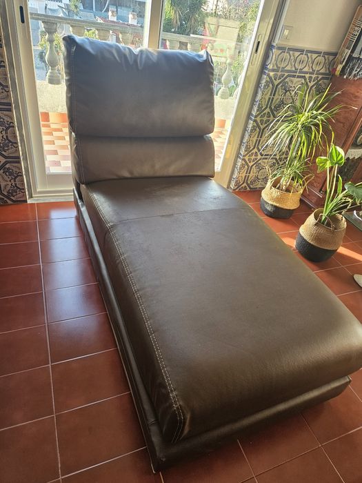 Parte do sofá chaise longue
