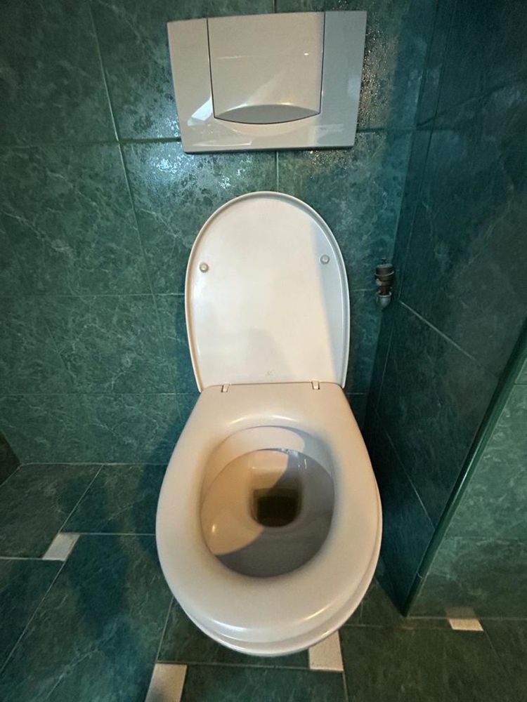 Uzywana miska WC wraz z przyciskiem