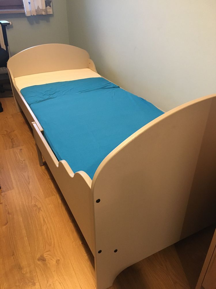 Rama łóżka rozsuwana TROGEN Ikea + dno szczeble LURÖY