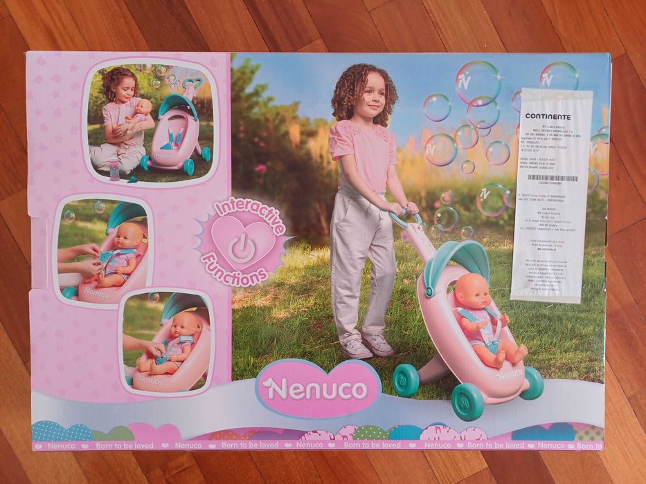 Brinquedo prenda Nenuco e a Cadeira que faz Bolas de Sabão NOVO