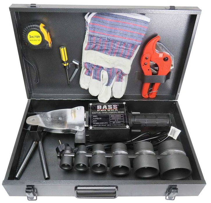 BASS POLSKA Zgrzewarka Rur Zgrzewania Pp Pcv 1500w Matryce BP6503