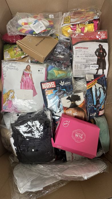 Palety Stroje Karnawałe Hallowen Mix z Amazon