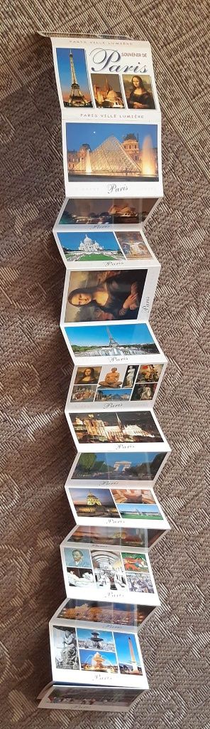 Paryż 16 pocztówek, książeczka