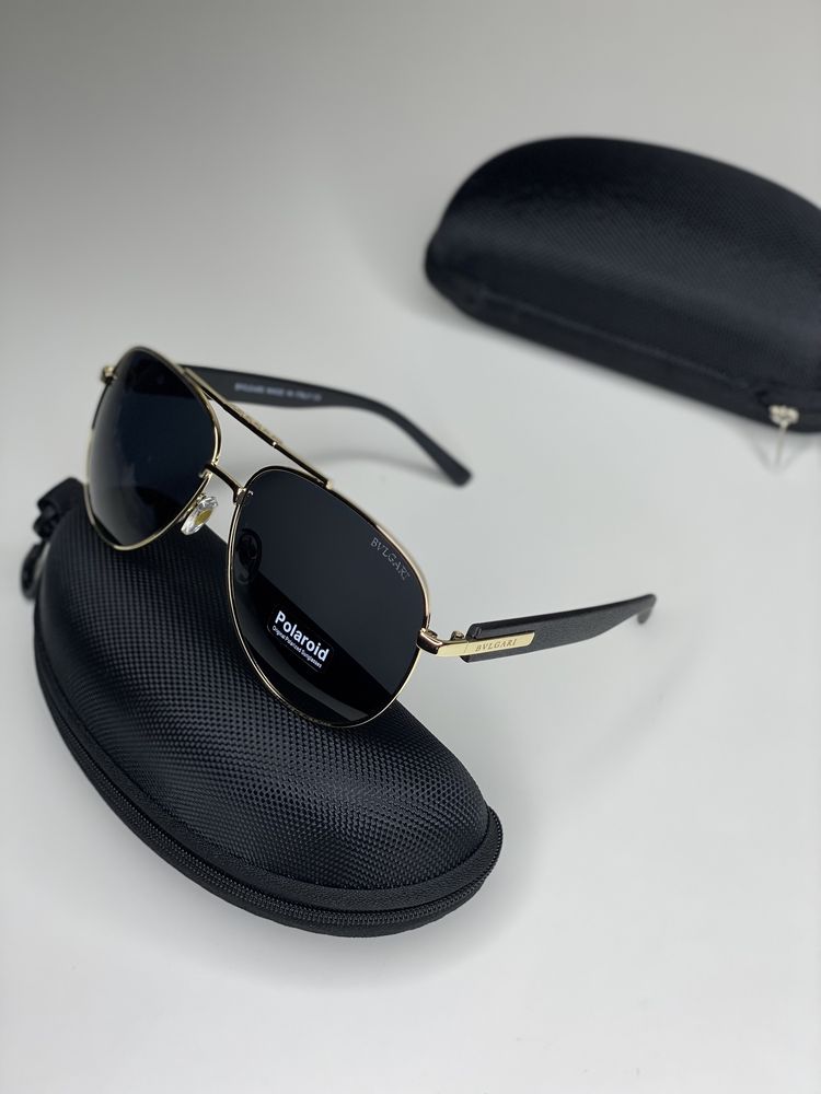 Мужские солнцезащитные очки AVIATOR Bulgari AVIATOR капли черн коричне