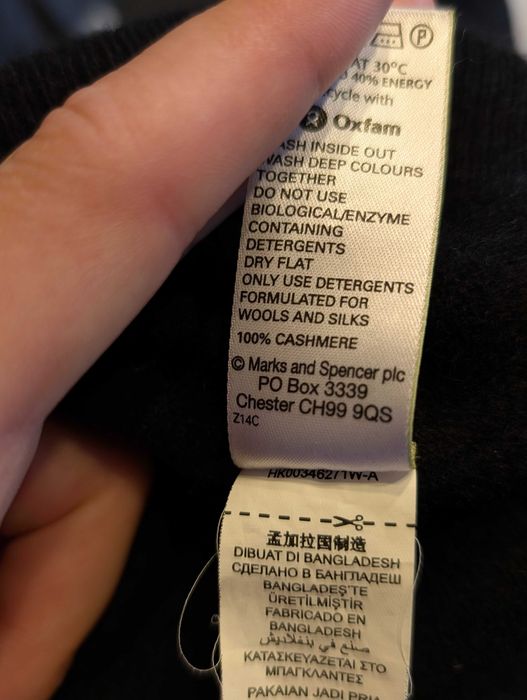 Sweter męski kaszmirowy M&S