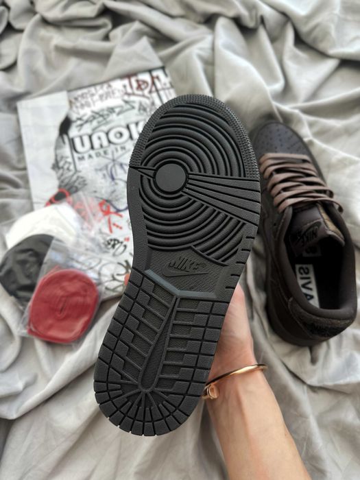 ‼️Кросівки Nike Air Jordan 1 Retro Low OG SP Travis Scott Velvet Brown