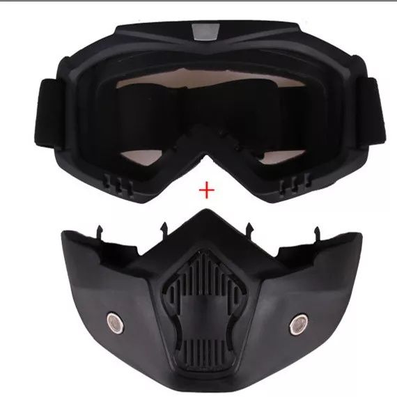 Máscara para capacete aberto