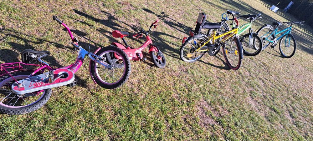 Rowery 4 sztuki dla dzieci, dorosłego