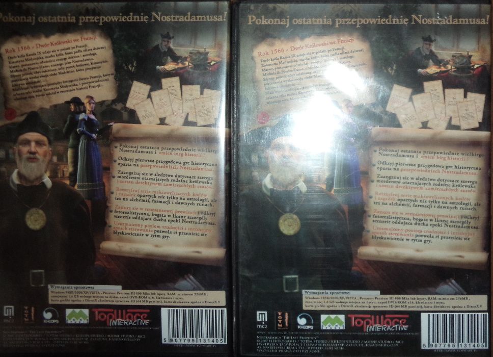 Gra Nostradamus ostatnia przepowiednia, FOLIA, PC DVD BOX, TopWare