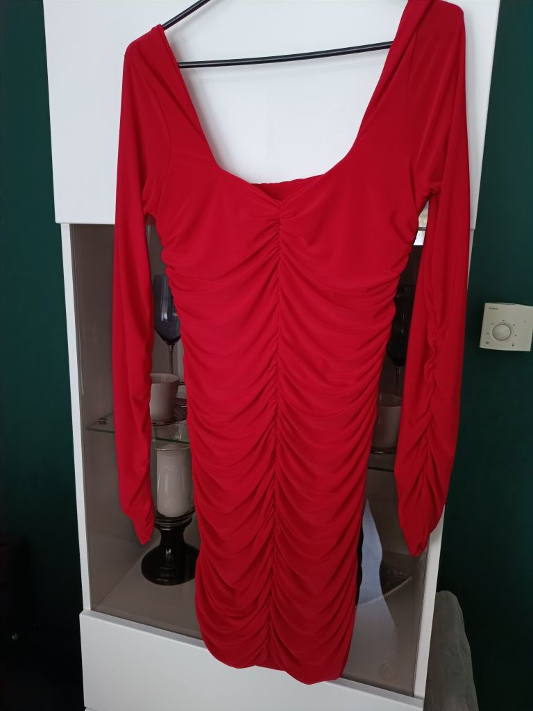 Sukienka damska czerwona xl