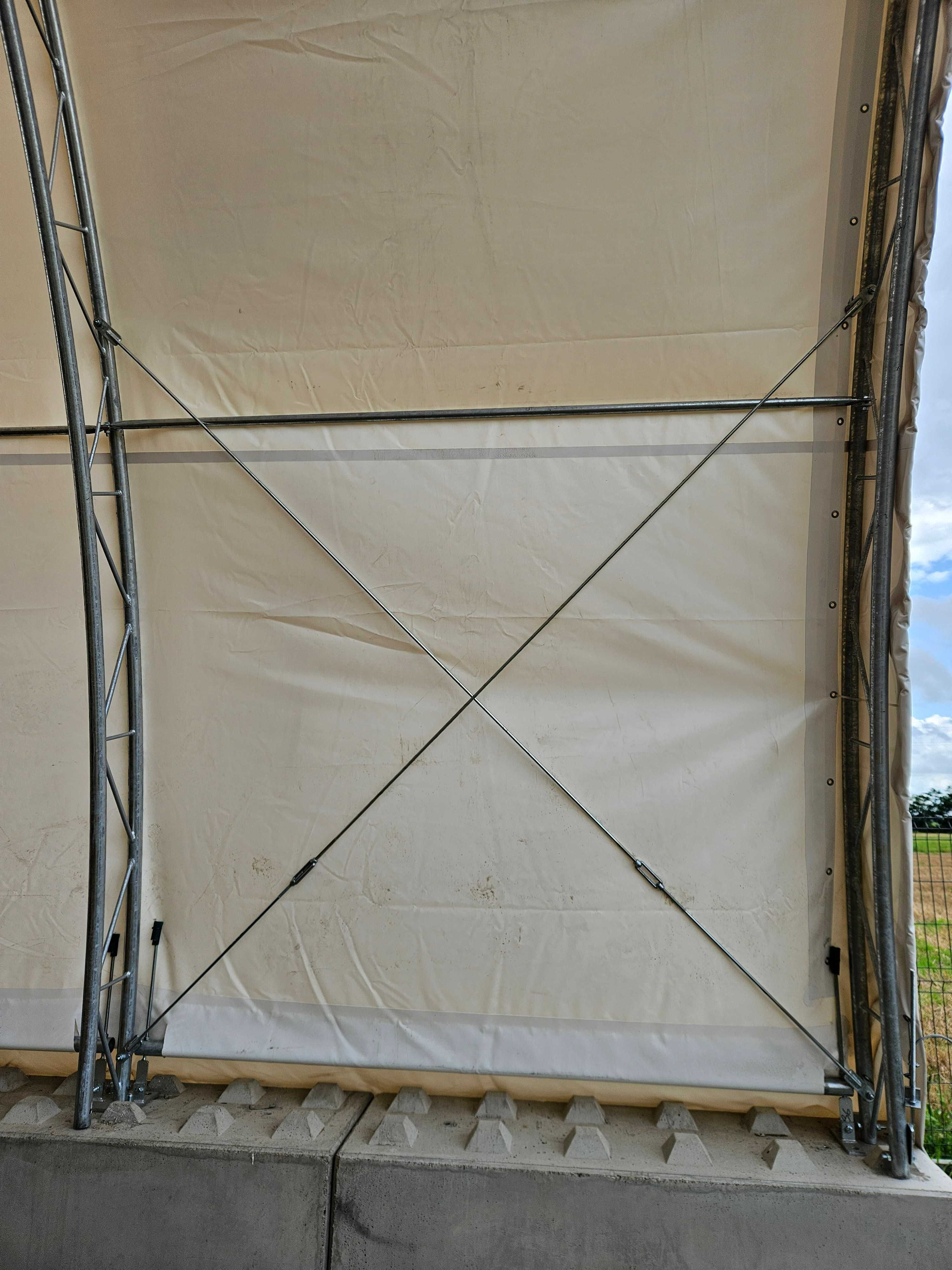 Hala łukowa hala namiotowa magazyn wiata słoma 240 m2 (12x20) Nowa