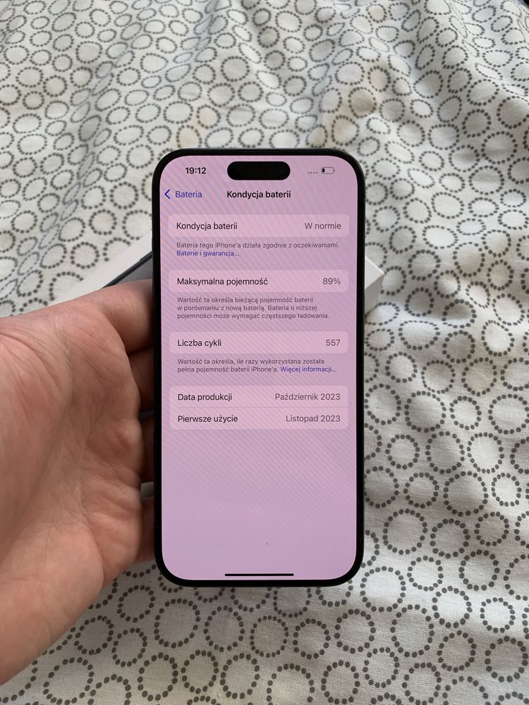 Iphone 15 pro 128gb czarny idealny stan !