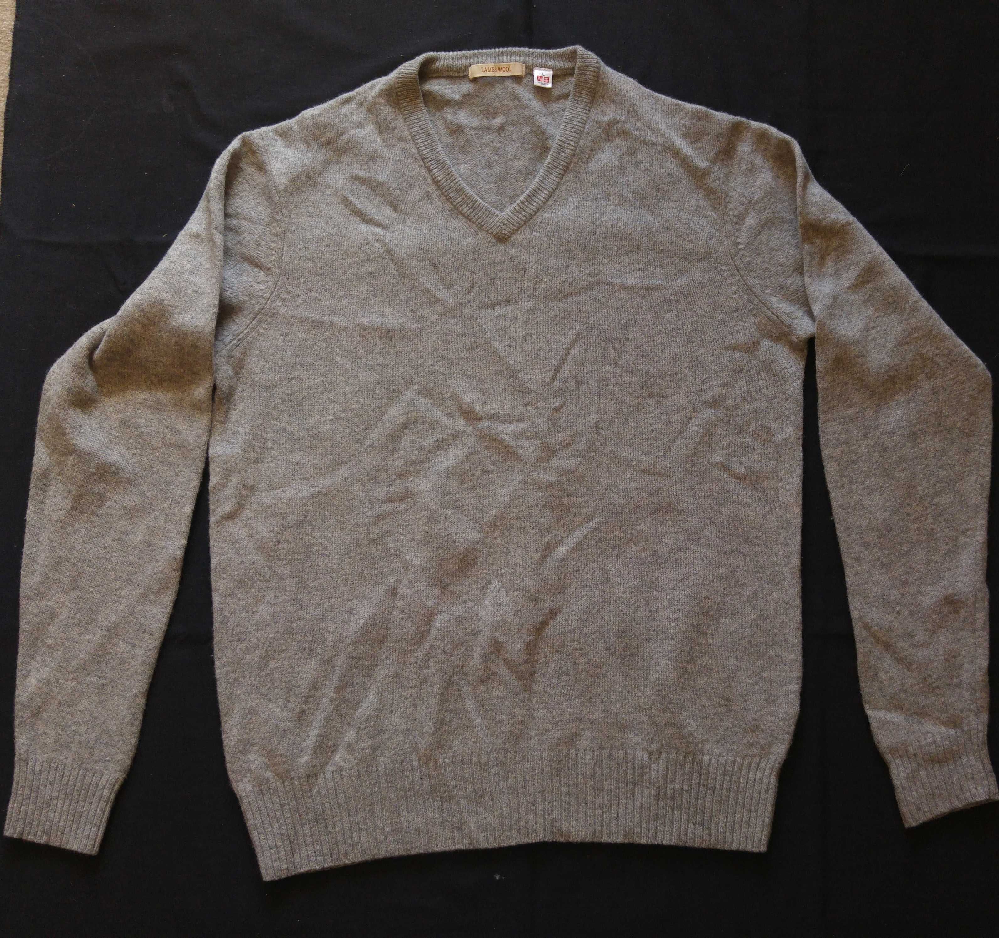 Sweter męski wełniany Uniqlo