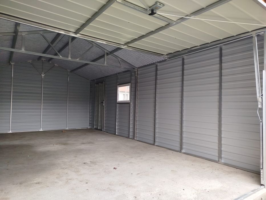 Garaż blaszany 4x7 profil zamknięty ocynk