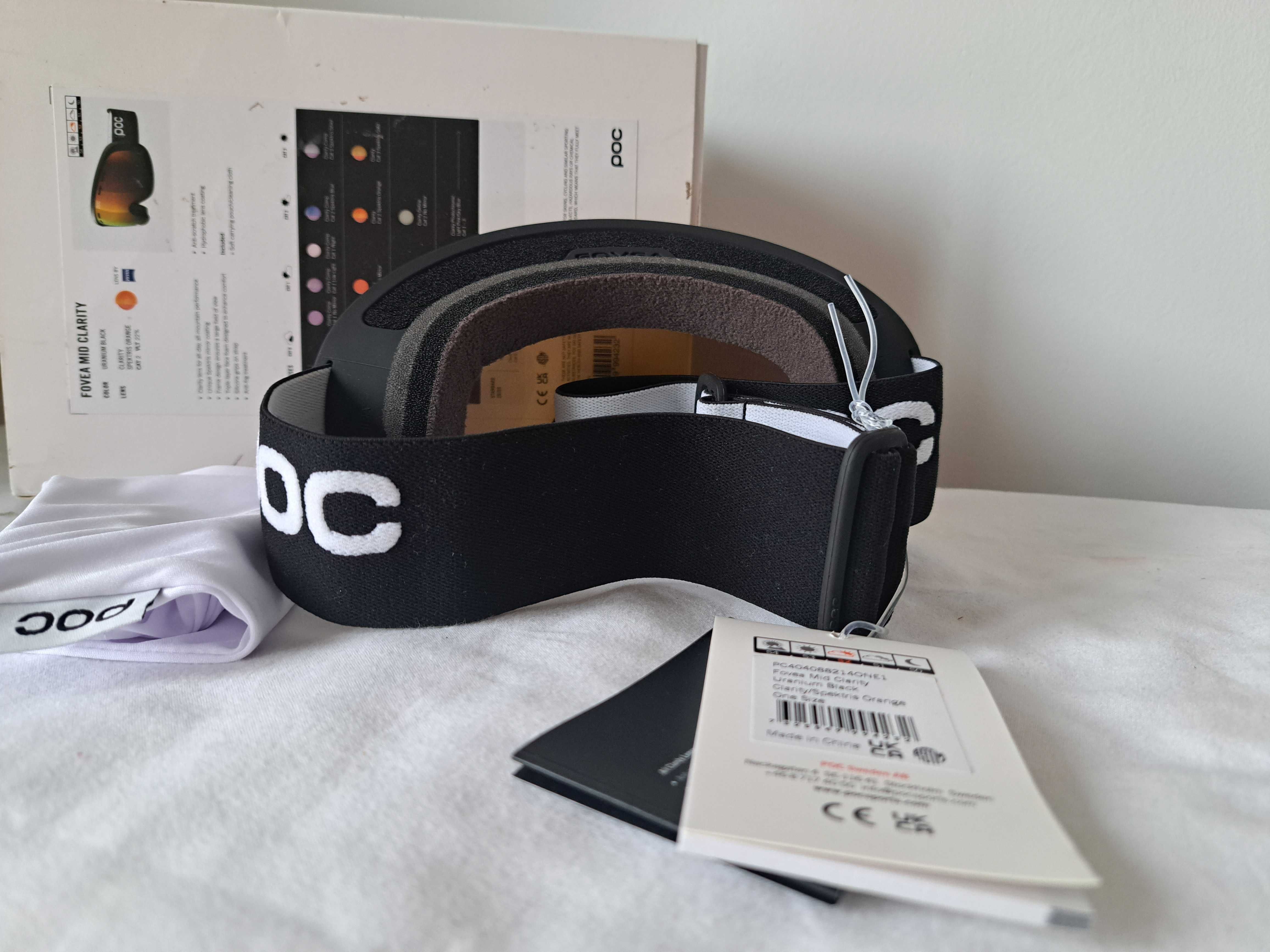 Gogle narciarskie Poc Fovea Mid Clarity Uranium Black S2