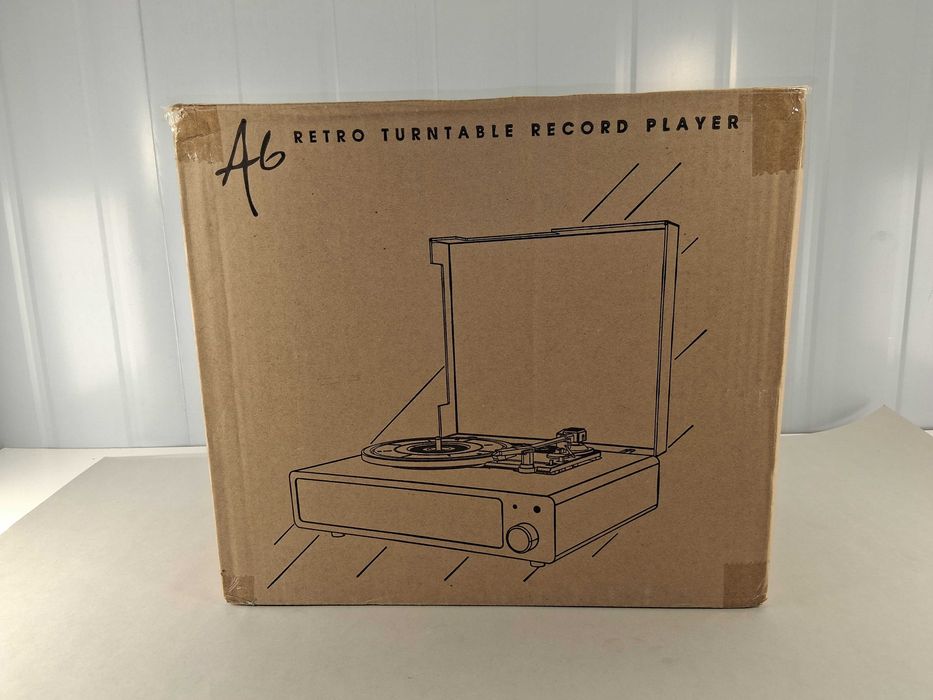 C238 Retro A6 Turntable Vinyl Record Player Odtwarzacz Muzyczny