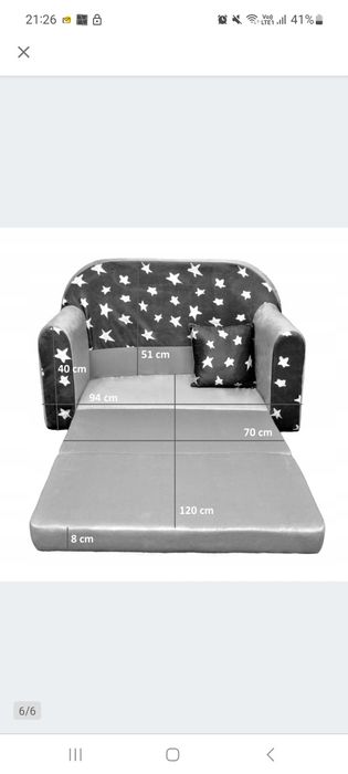 Sofa  łóżko dla dzieci