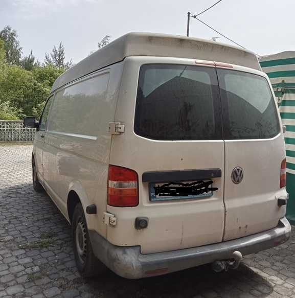 Volkswagen Transporter T5 Long Podwyższony- do naprawy. Okazja!