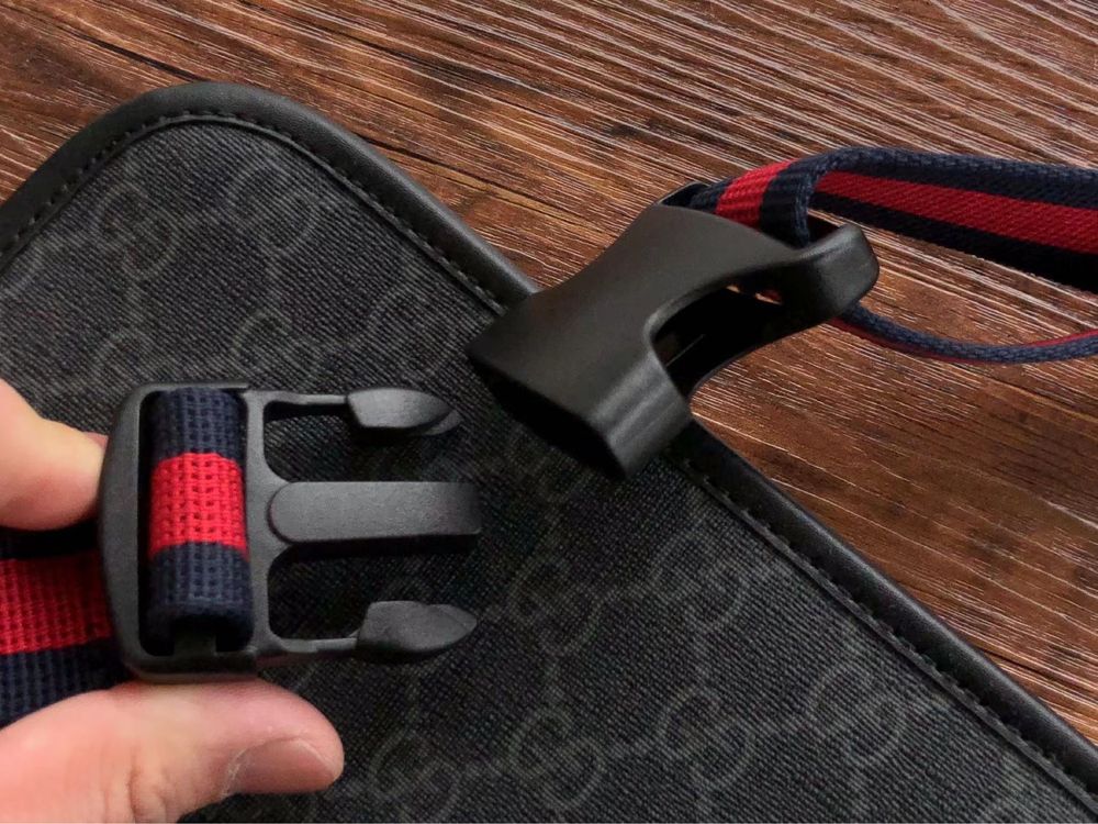 Torba/Saszetka/Nerka Gucci GG Czarna Luksusowa