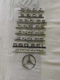 emblematy znaczki logo Mercedes w116 w123 w126 560sel 450se 280se