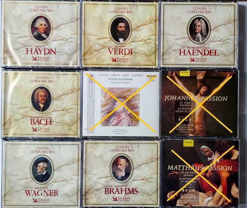 Lote CD 9 Caixas Duplas - Musica Clássica ( Ler Anuncio)