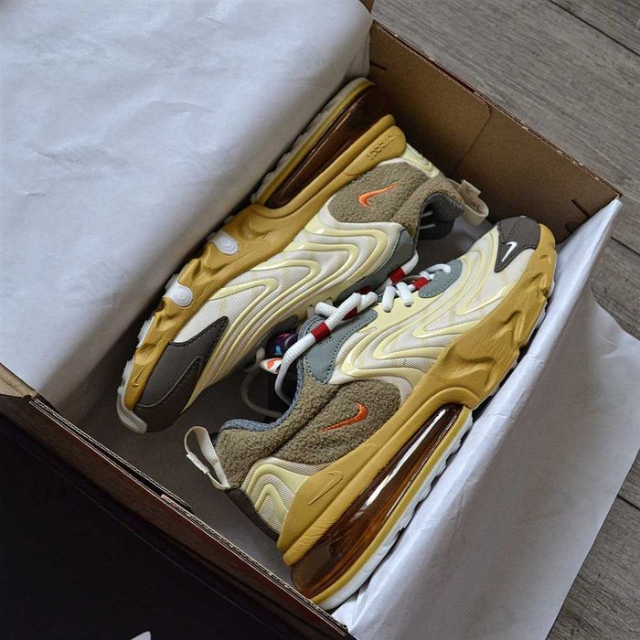 !SALE! Nike Air Max 270 React X Travis Scott Beige 40 41 42 43 44 45