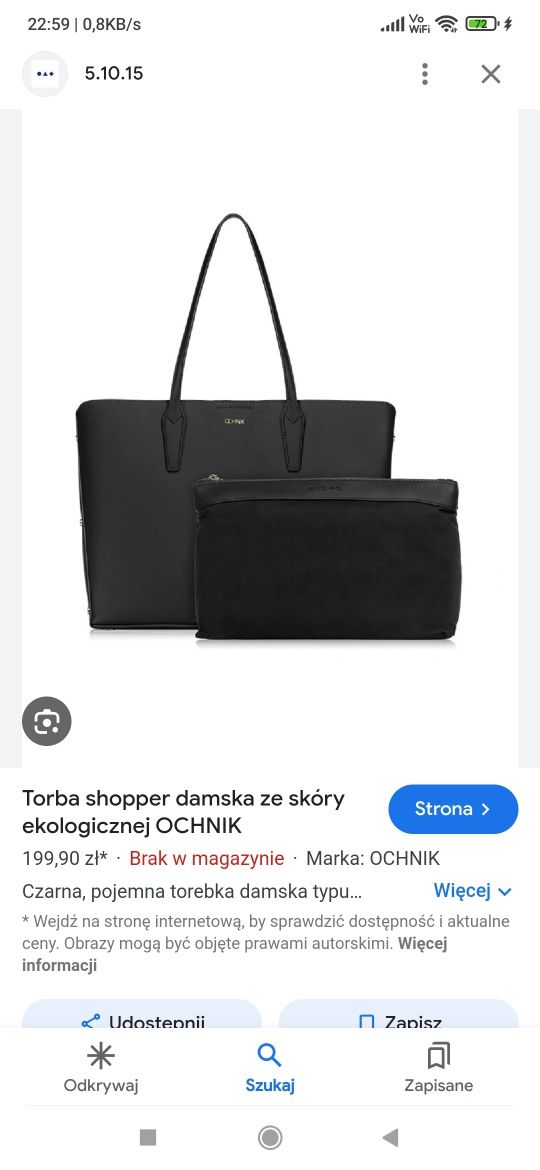 Torebka damska OCHNIK