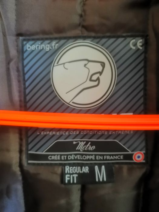 Casaco de Moto Pele verdadeira marca Bearing como novo com forro