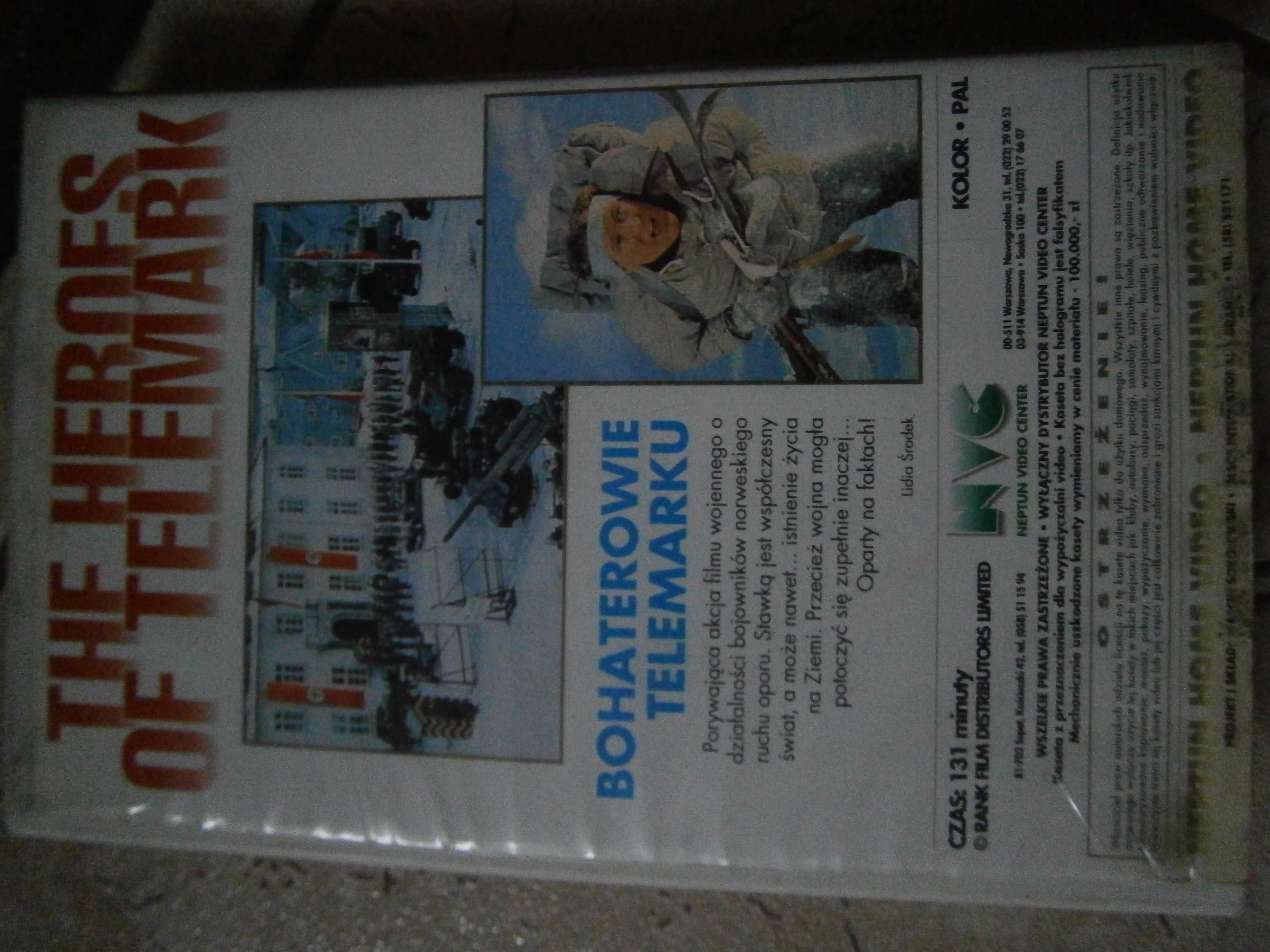 Film VHS Bohaterowie Telemarku