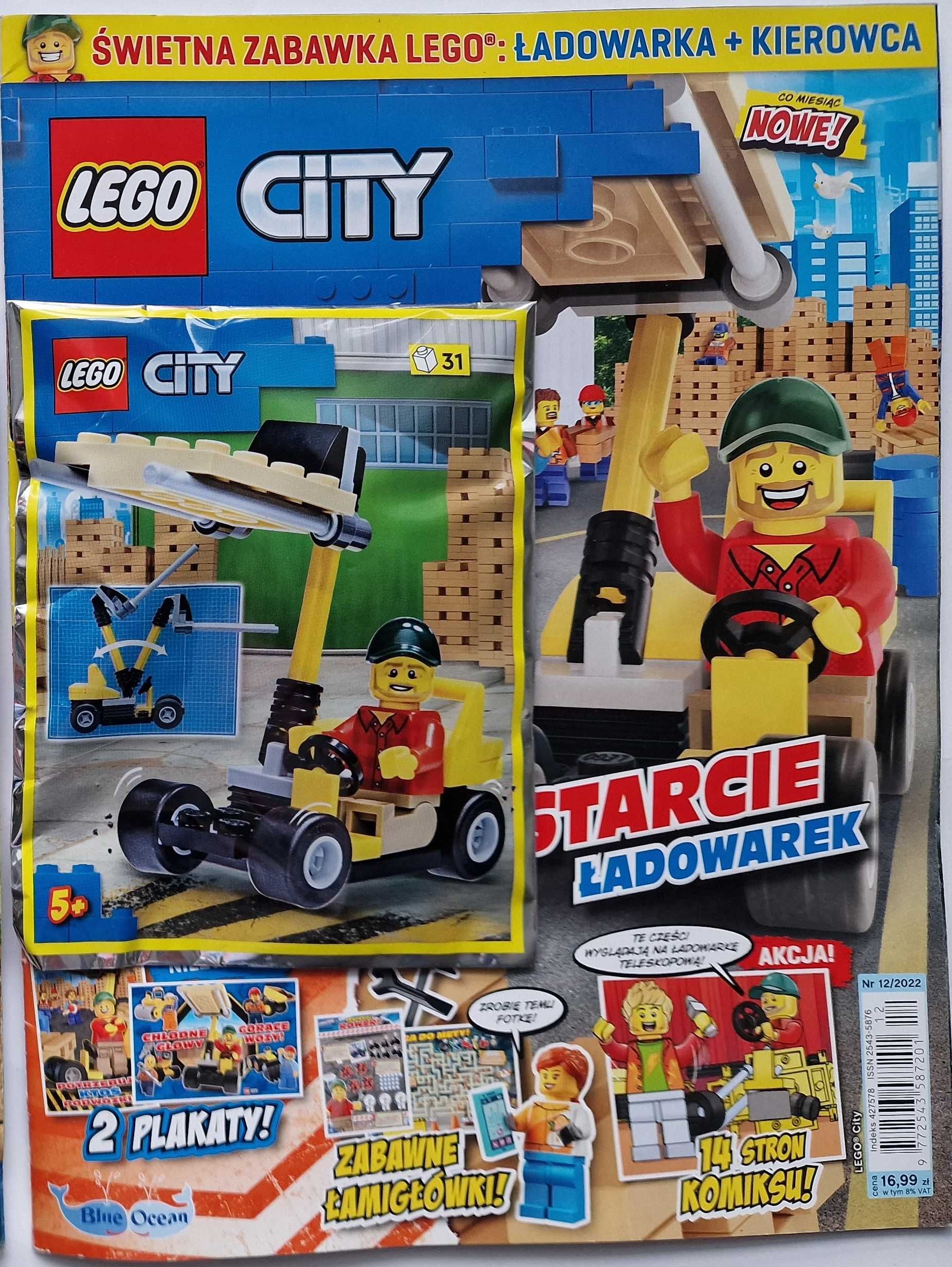 3 magazyny LEGO CITY 2021/2022 wywrotka, walec ,wiertarka, ubijarka