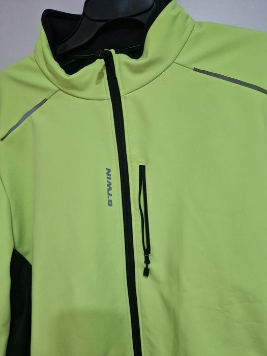 Kurtka rowerowa B-TWIN ciepła odblaskowa  2XL