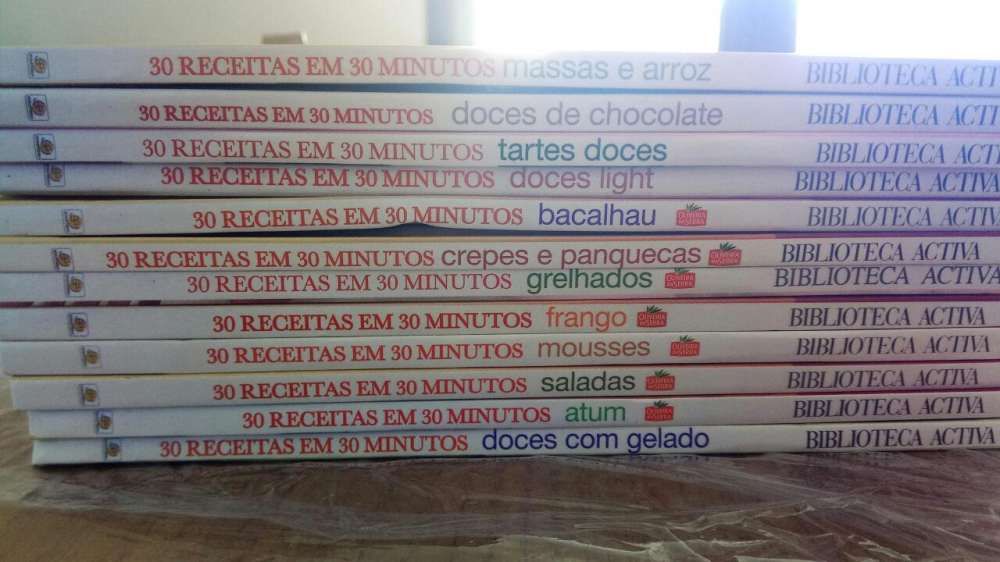 12 livros "30 receitas em 30 minutos"