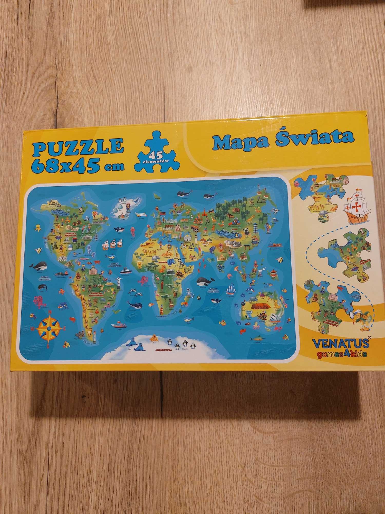 Puzzle mapa świata